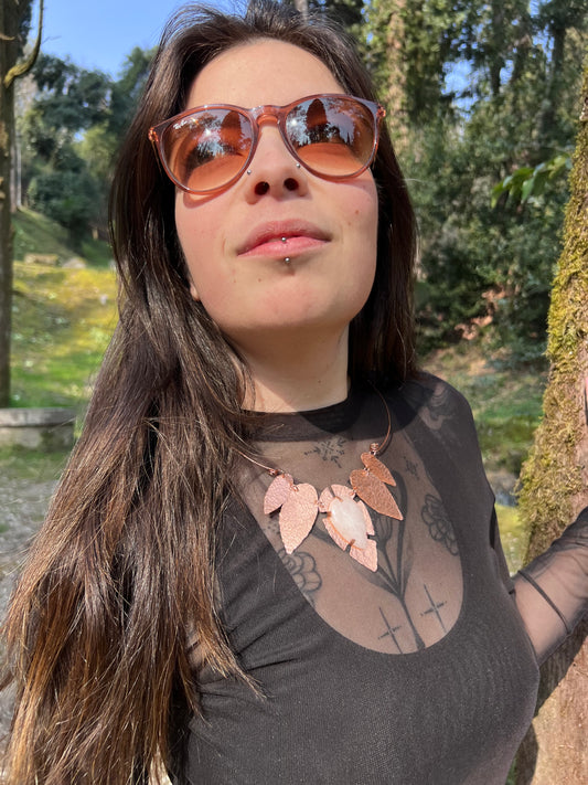 Heart of Rose Quartz Necklace