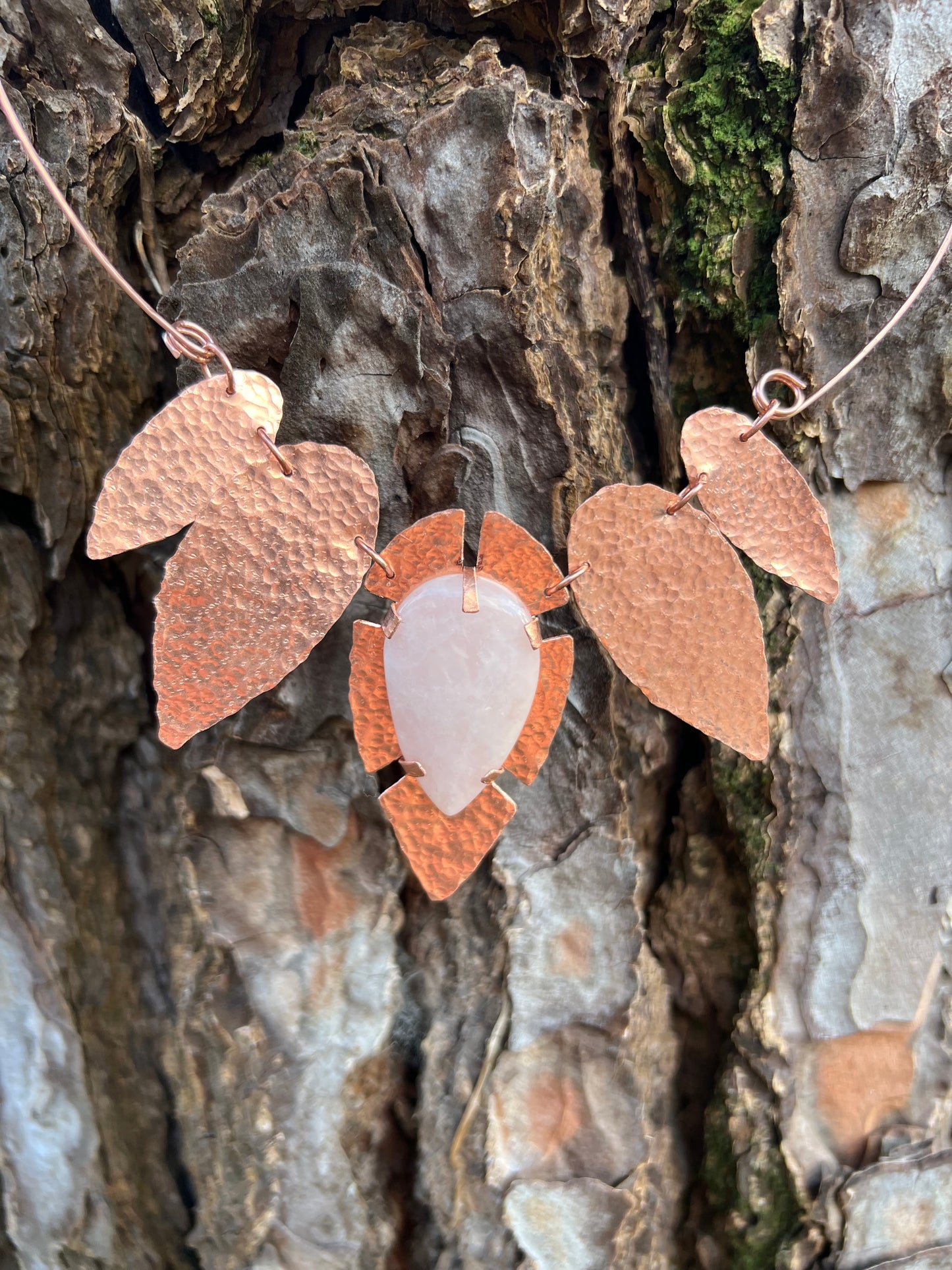 Heart of Rose Quartz Necklace