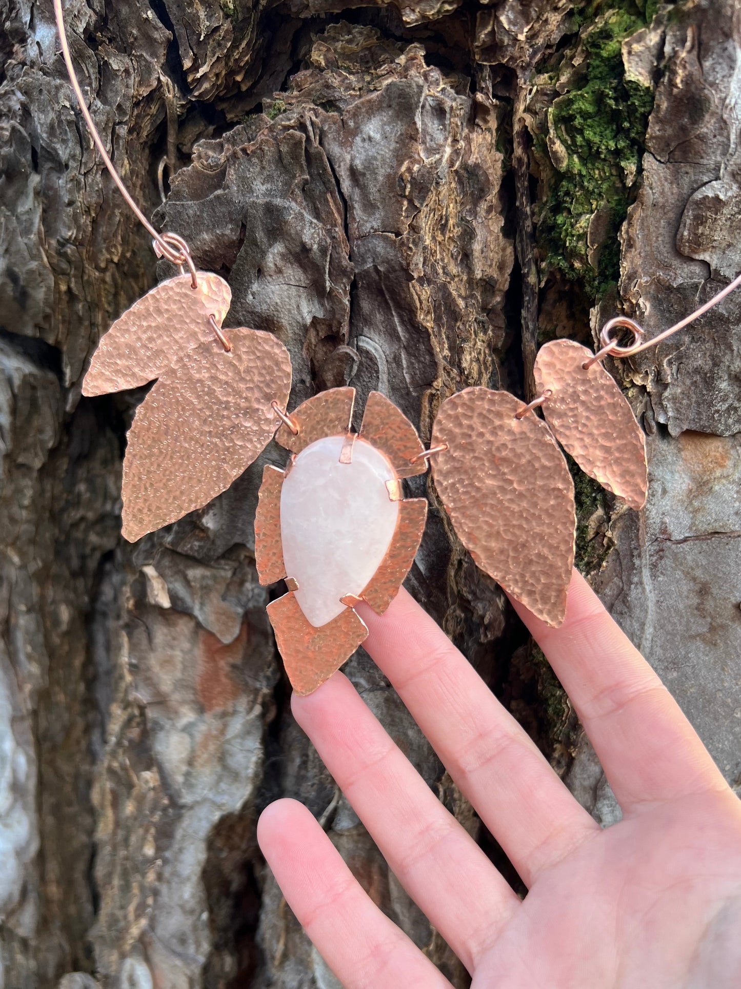 Heart of Rose Quartz Necklace